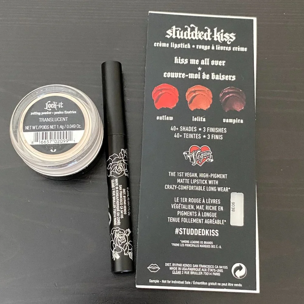 Kat Von D Beauty 3 -pc Set (Tattoo Liner, Setting Powder and Lipstick Set)